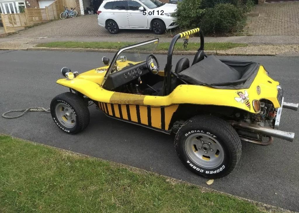 Yellow store beach buggy